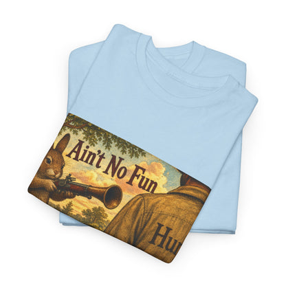 Vintage Bunny Graphic Wisdom Tee — "Ain't No Fun When..."