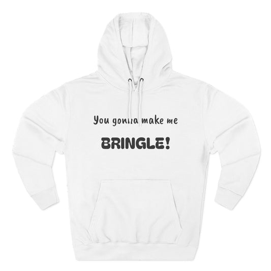Playful Fleece Hoodie with Witty Text - Bringle