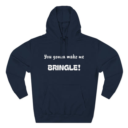 Playful Fleece Hoodie with Witty Text - Bringle