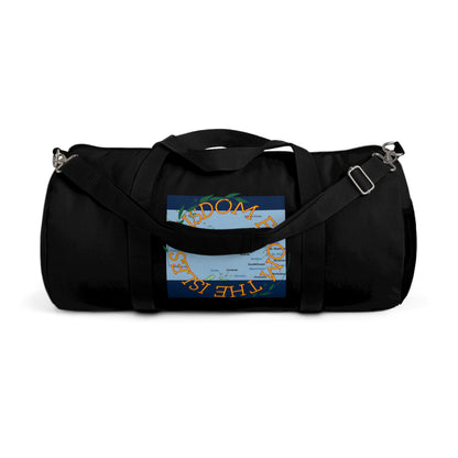 Travel Duffel Bag — 'Wisdom from the Isles Map Black