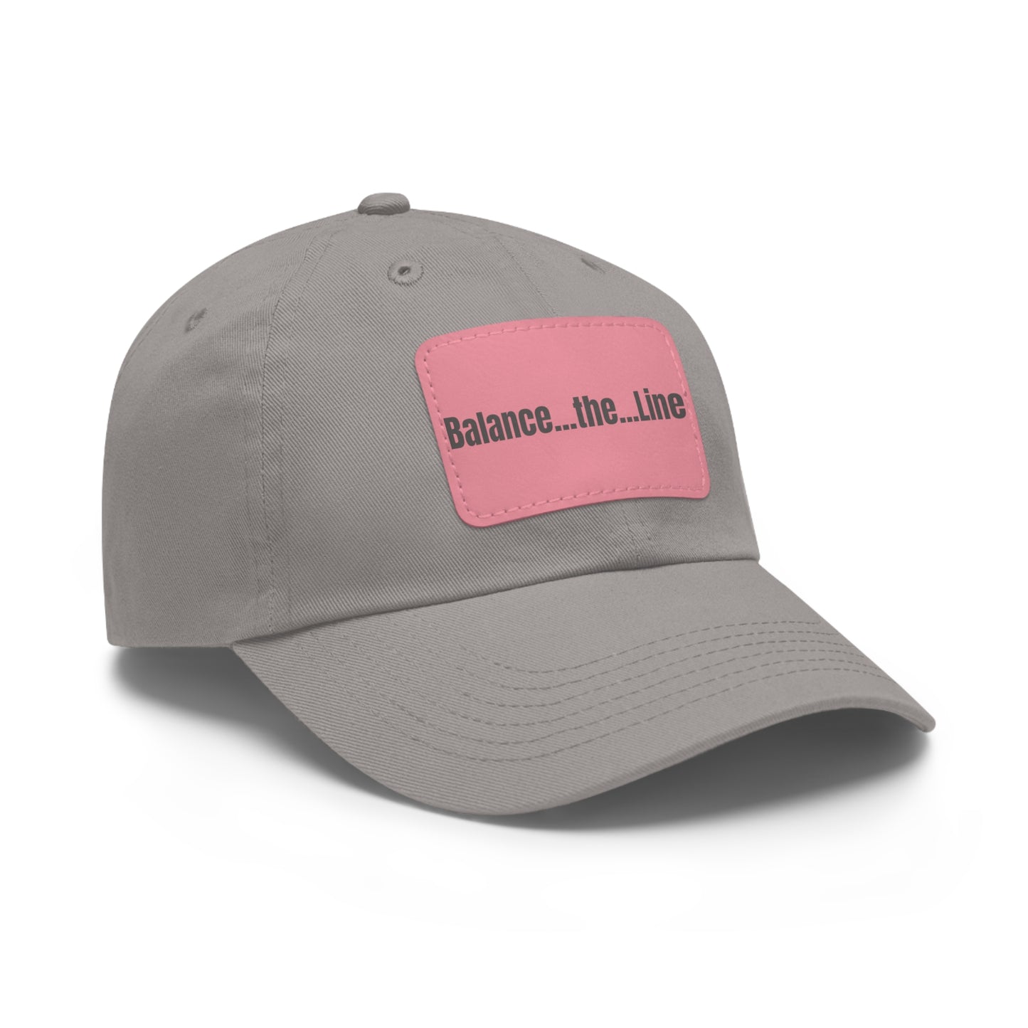 "Balance...the...Line" Statement Cap —  Gray Dad Hat