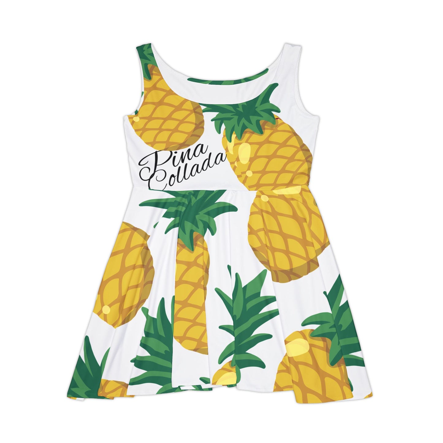Skater Dress Tropical Pineapple Print