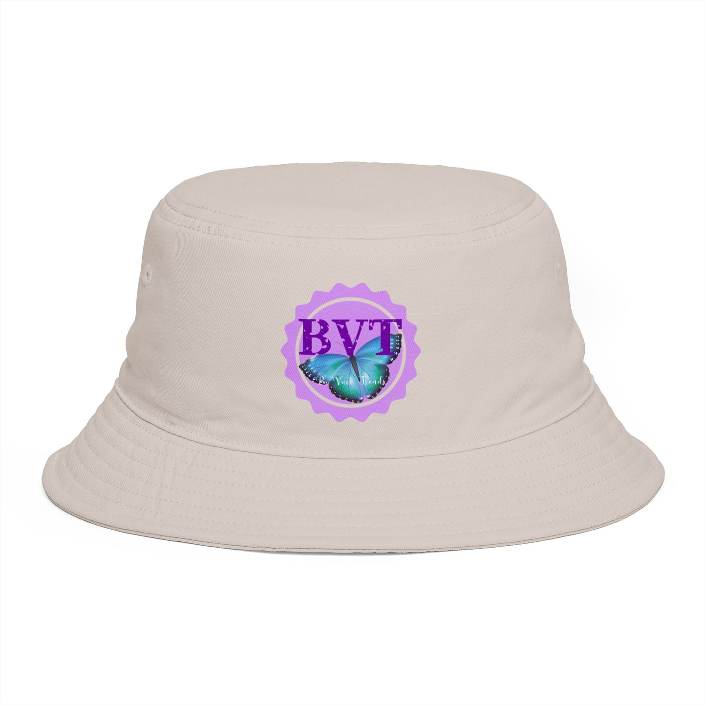 BVT Butterfly Logo Bucket Hat — Casual Sun Hat