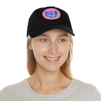 Butterfly Patch Dad Hat — BVT Logo Black Cap