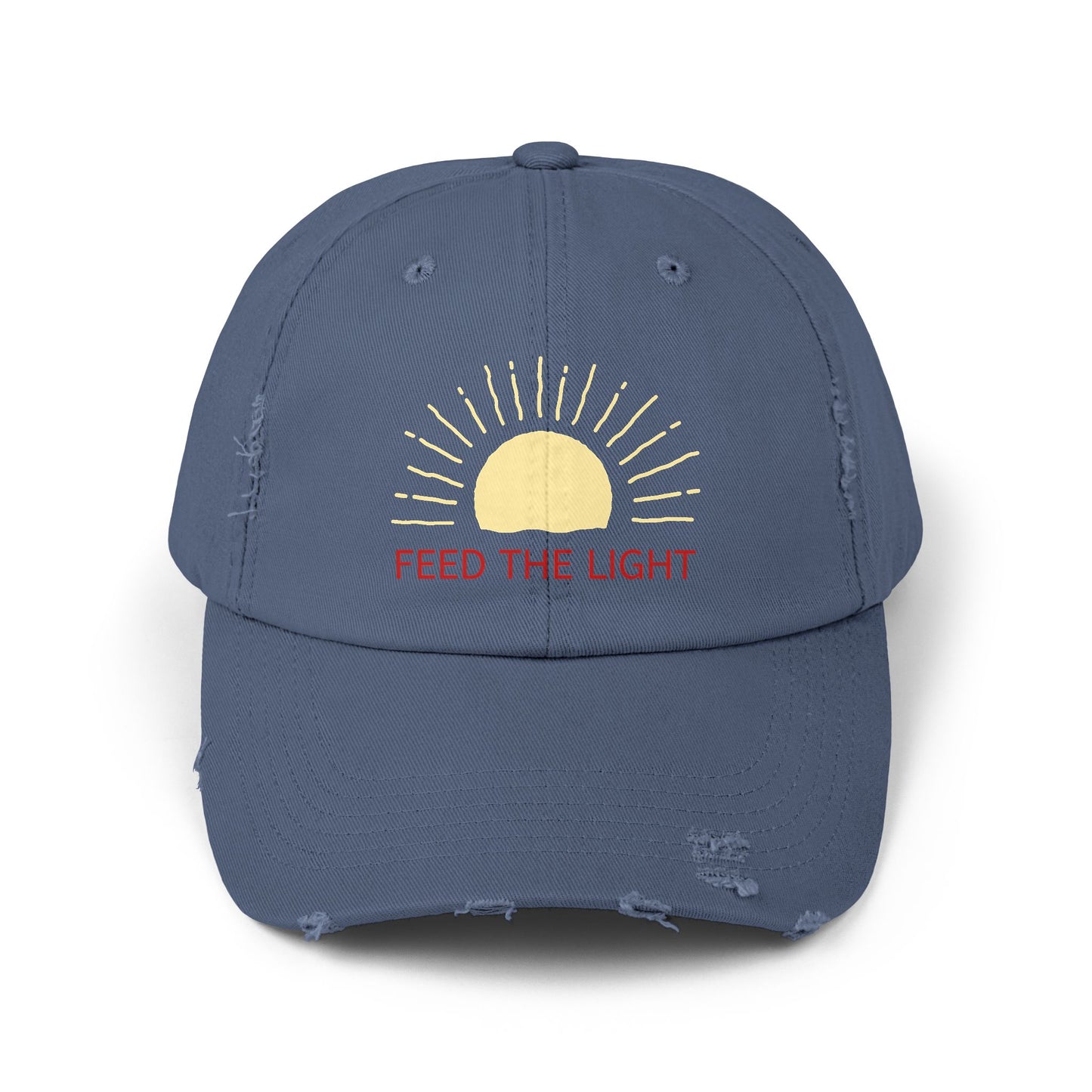 Feed The Light Unisex Distressed Cap