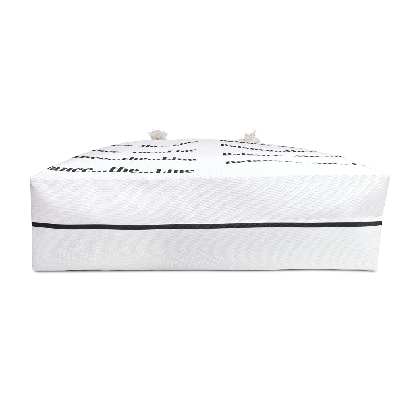 Balance...the...Line Weekender Bag – Minimalist Monochrome Travel Tote