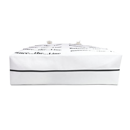 Balance...the...Line Weekender Bag – Minimalist Monochrome Travel Tote