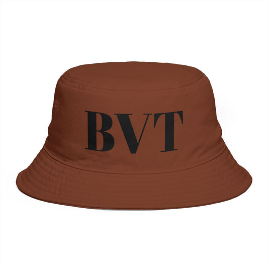 BVT Monogram Bucket Hat — Casual Streetwear Sun Hat