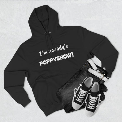 Playful Fleece Hoodie with Witty Text - Poppyshow!