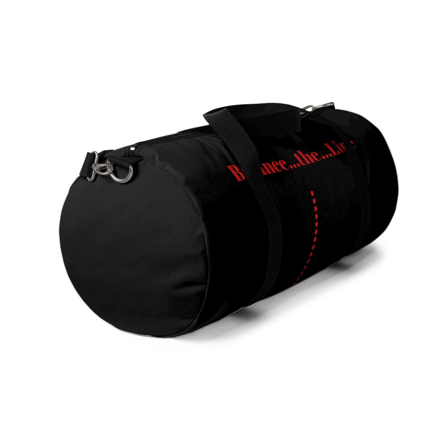 Balance...the...Line Duffel Bag — Black Gym & Travel Tote