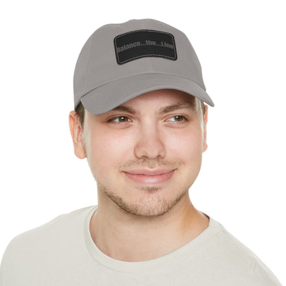 "Balance...the...Line" Statement Cap —  Gray Dad Hat