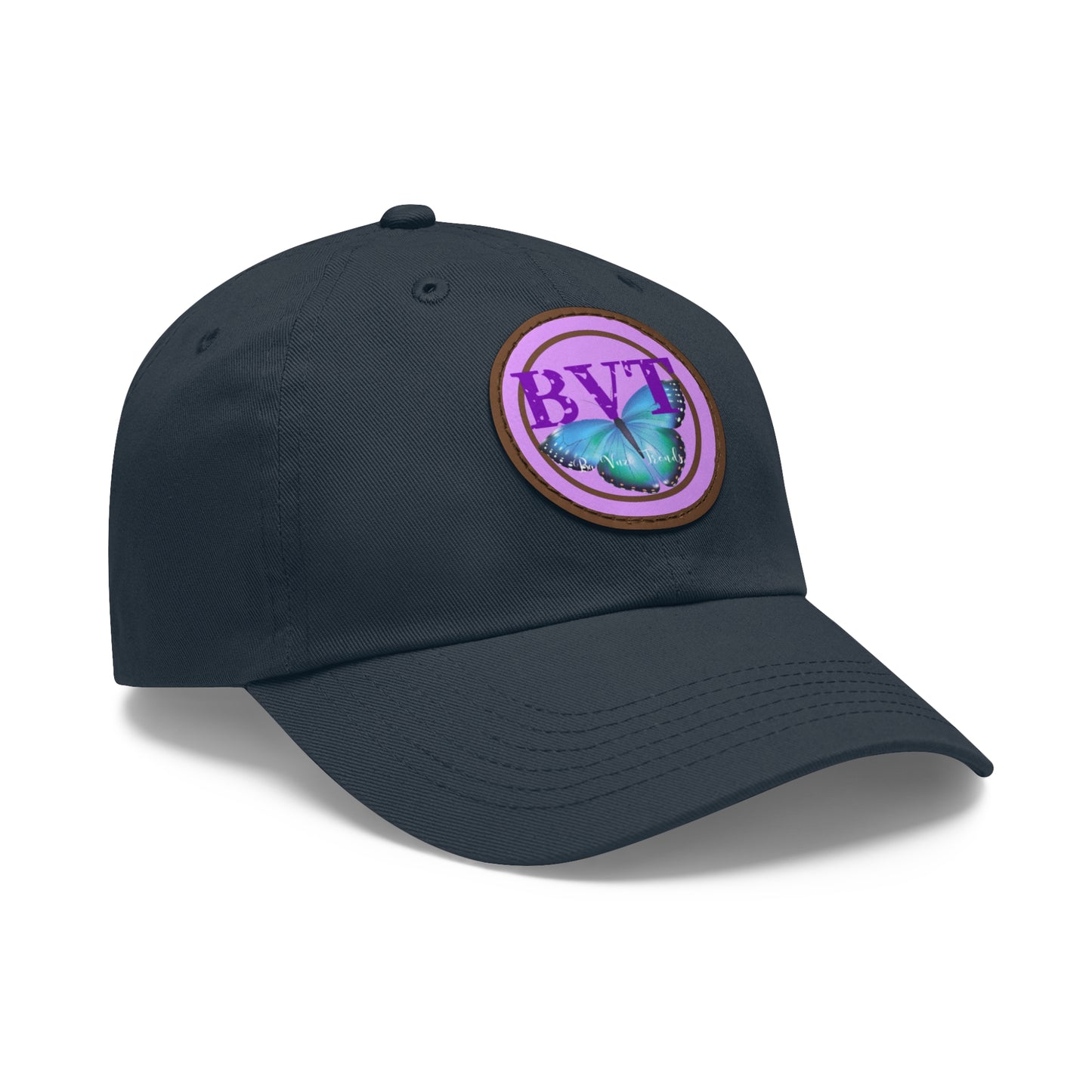 Butterfly Patch Dad Hat — BVT Logo Navy Cap
