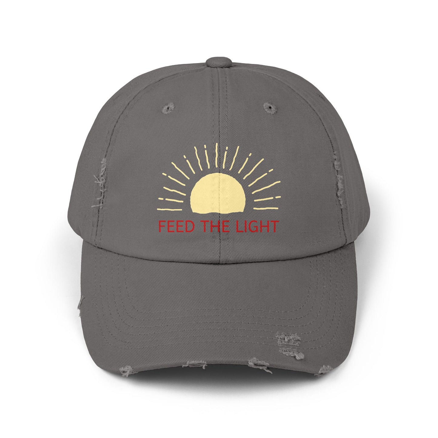 Feed The Light Unisex Distressed Cap