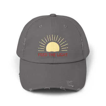 Feed The Light Unisex Distressed Cap