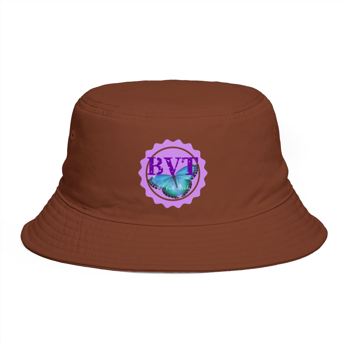 BVT Butterfly Logo Bucket Hat — Casual Sun Hat