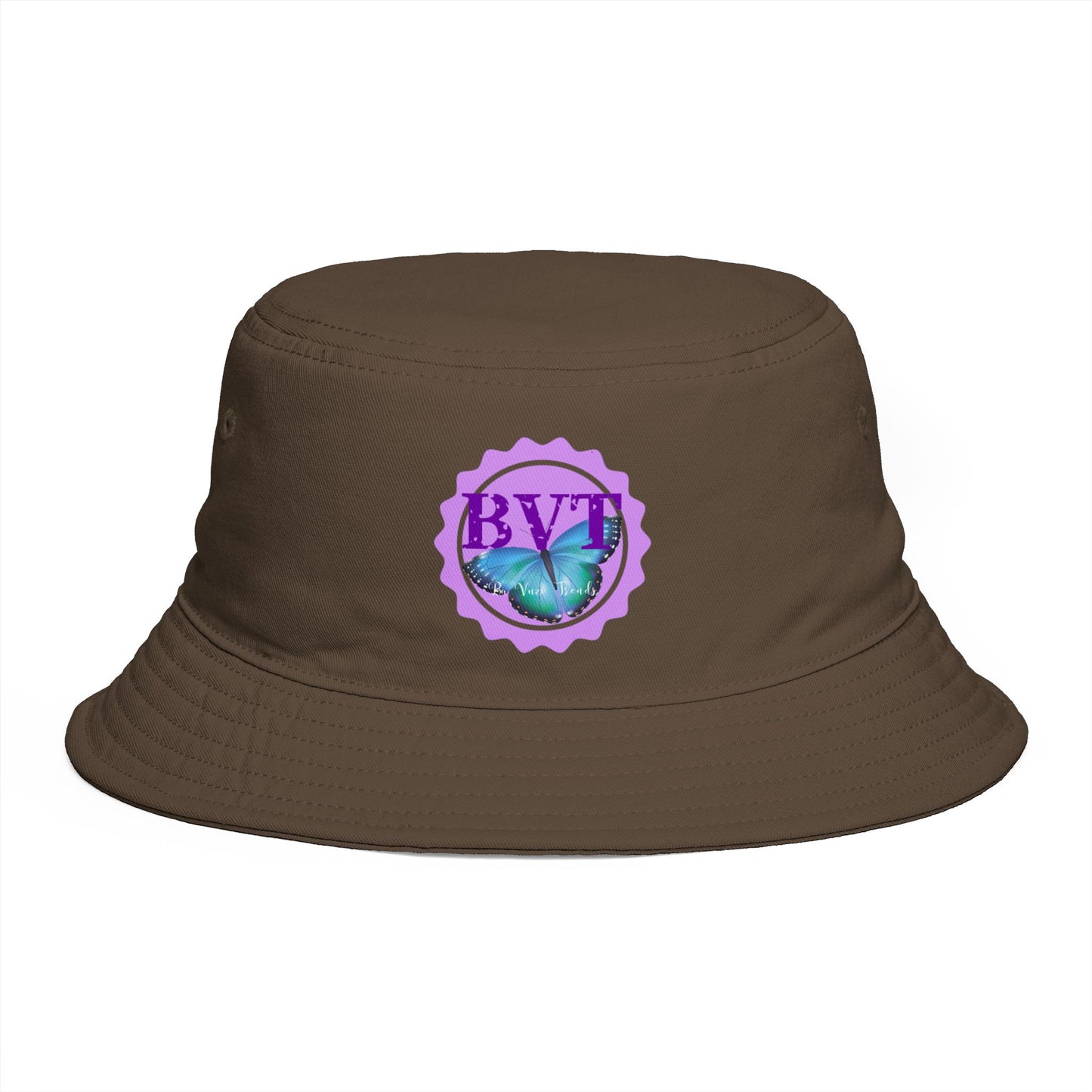 BVT Butterfly Logo Bucket Hat — Casual Sun Hat