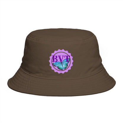 BVT Butterfly Logo Bucket Hat — Casual Sun Hat