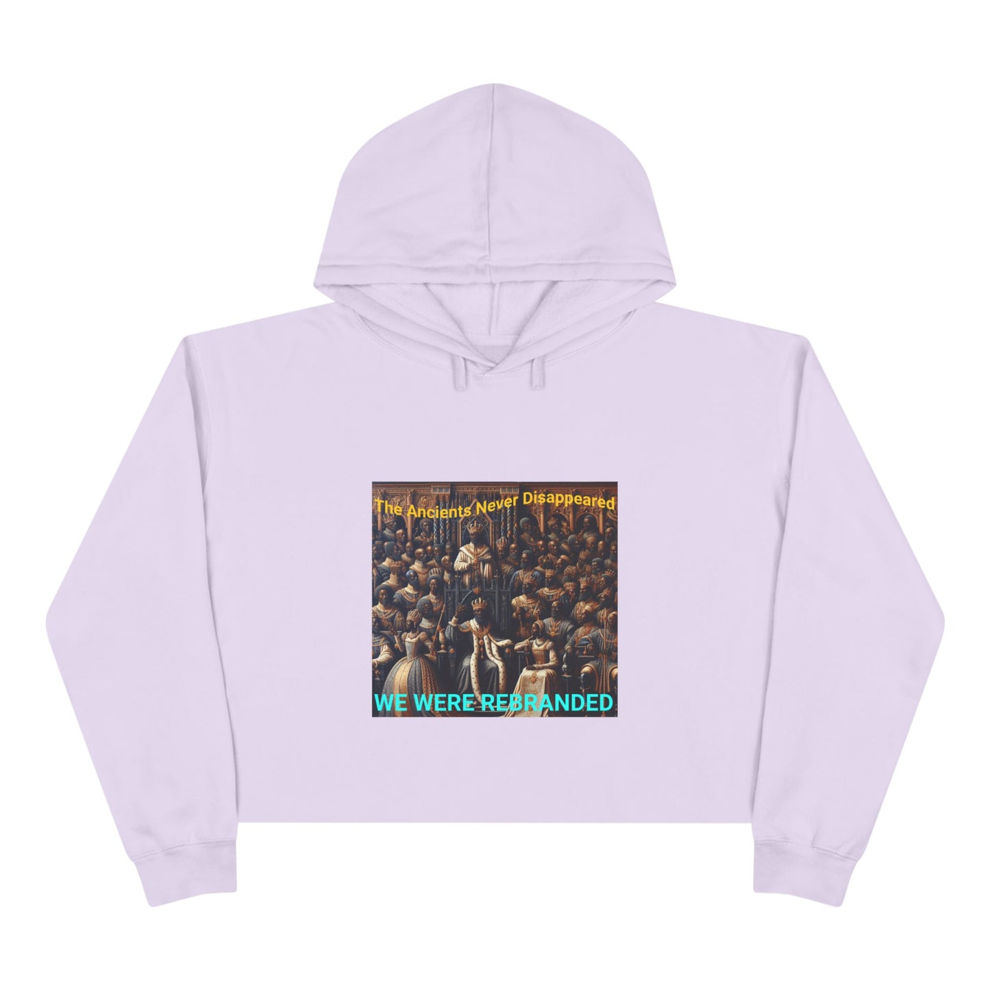 We Were Rebranded Crop Hoodie | Royalty Graphic