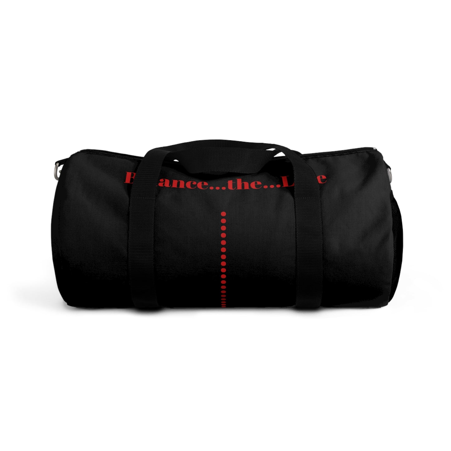 Balance...the...Line Duffel Bag — Black Gym & Travel Tote