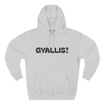 Playful Fleece Hoodie with Witty Text - Gyallis!