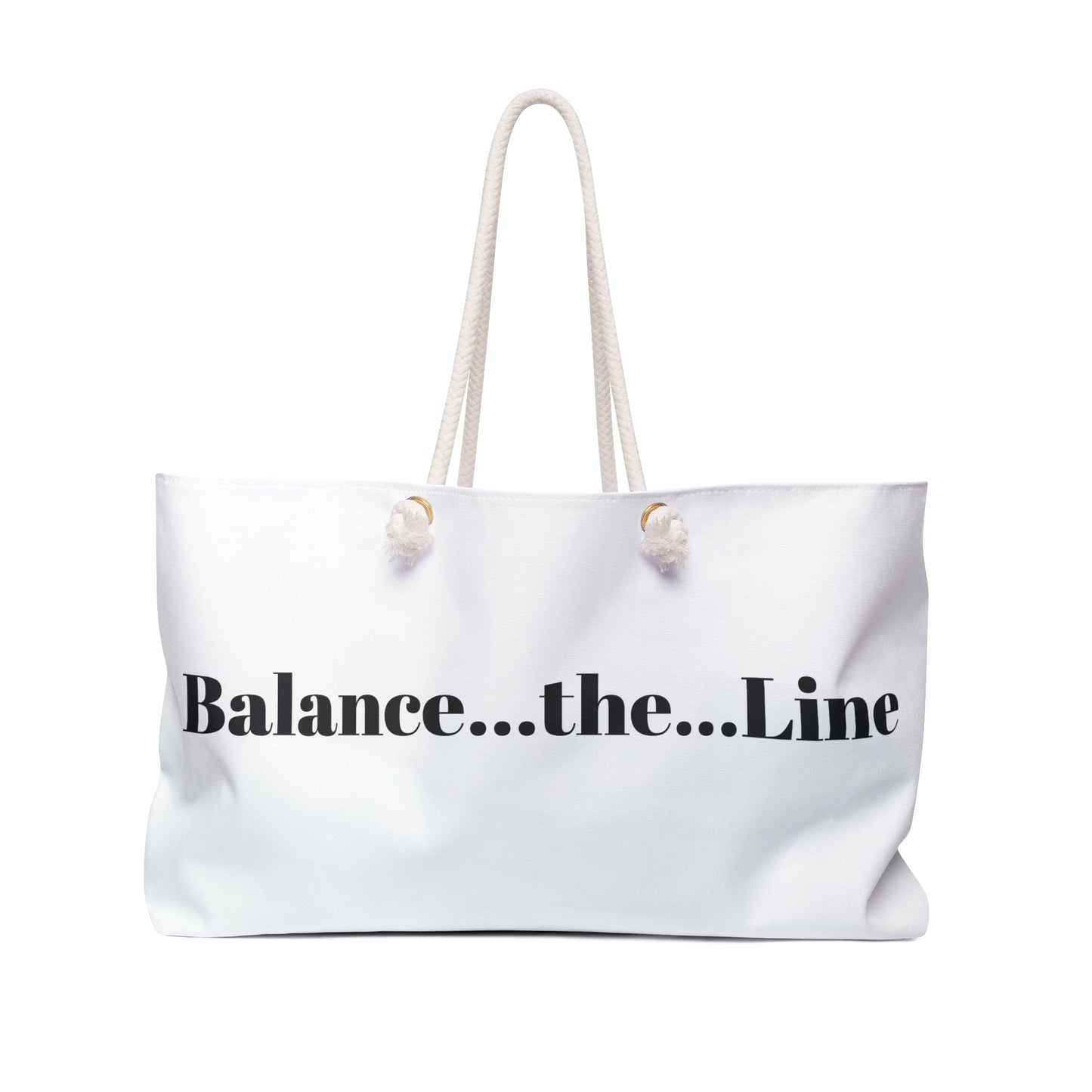 Balance...the...Line Weekender Bag – Minimalist Travel Tote