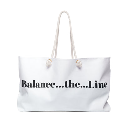 Balance...the...Line Weekender Bag – Minimalist Travel Tote
