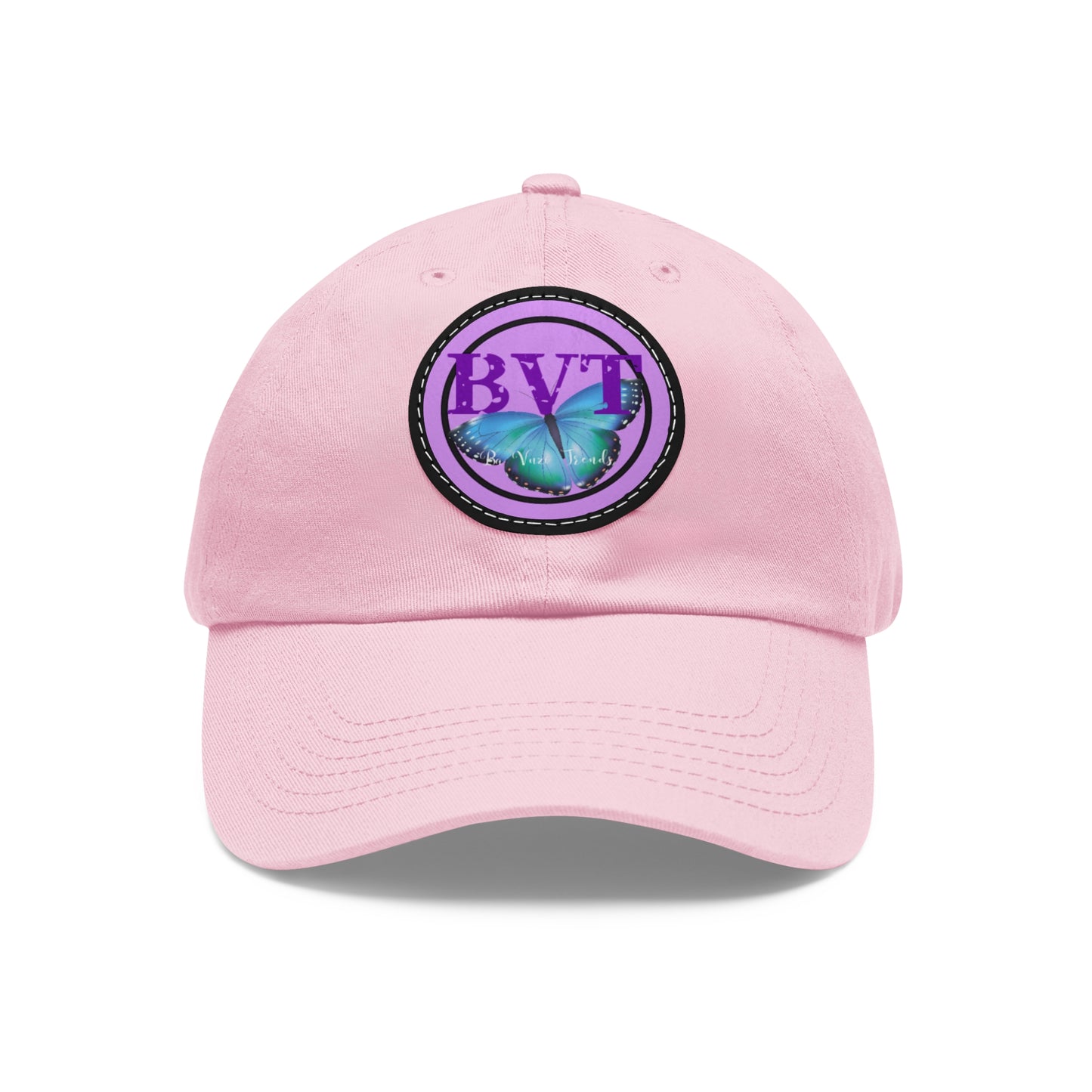 Butterfly Patch Dad Hat — BVT Logo Pink Cap