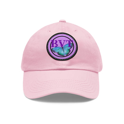 Butterfly Patch Dad Hat — BVT Logo Pink Cap