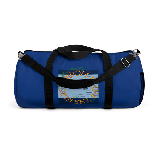 Wisdom from the Isles Duffel Bag (Blue)