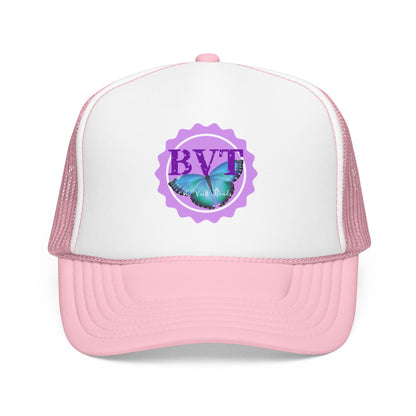 Butterfly Vibes Foam Trucker Hat – BVT Logo Mesh Cap