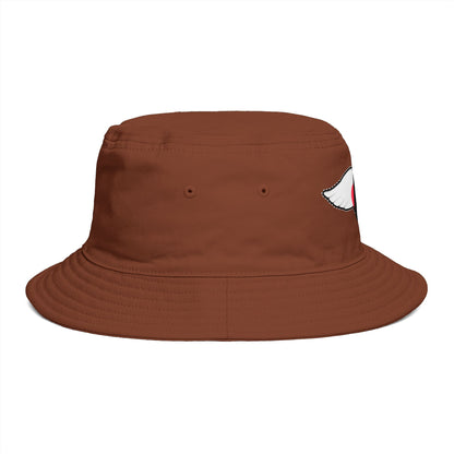 Embrace You Logo Bucket Hat — Cute Retro Winged Heart Sun Hat