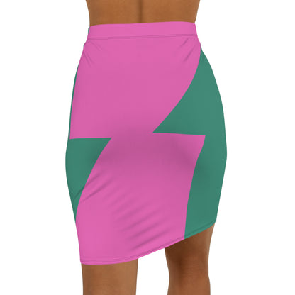 Chic Earthen Geometric Women's Pencil Skirt GP