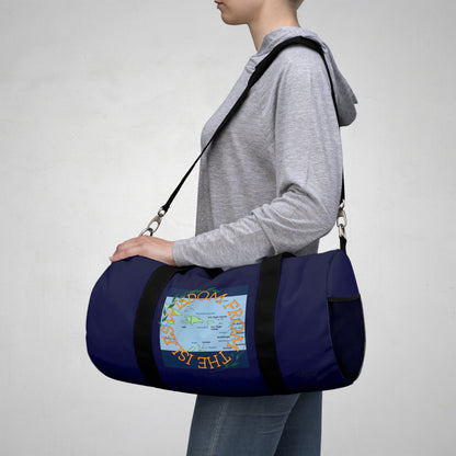 Travel Duffel Bag — Wisdom from the Isles Map Navy