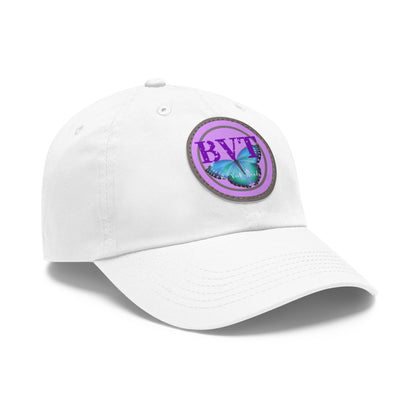 Butterfly Patch Dad Hat — BVT Logo White Cap