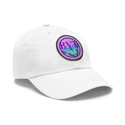 Butterfly Patch Dad Hat — BVT Logo White Cap