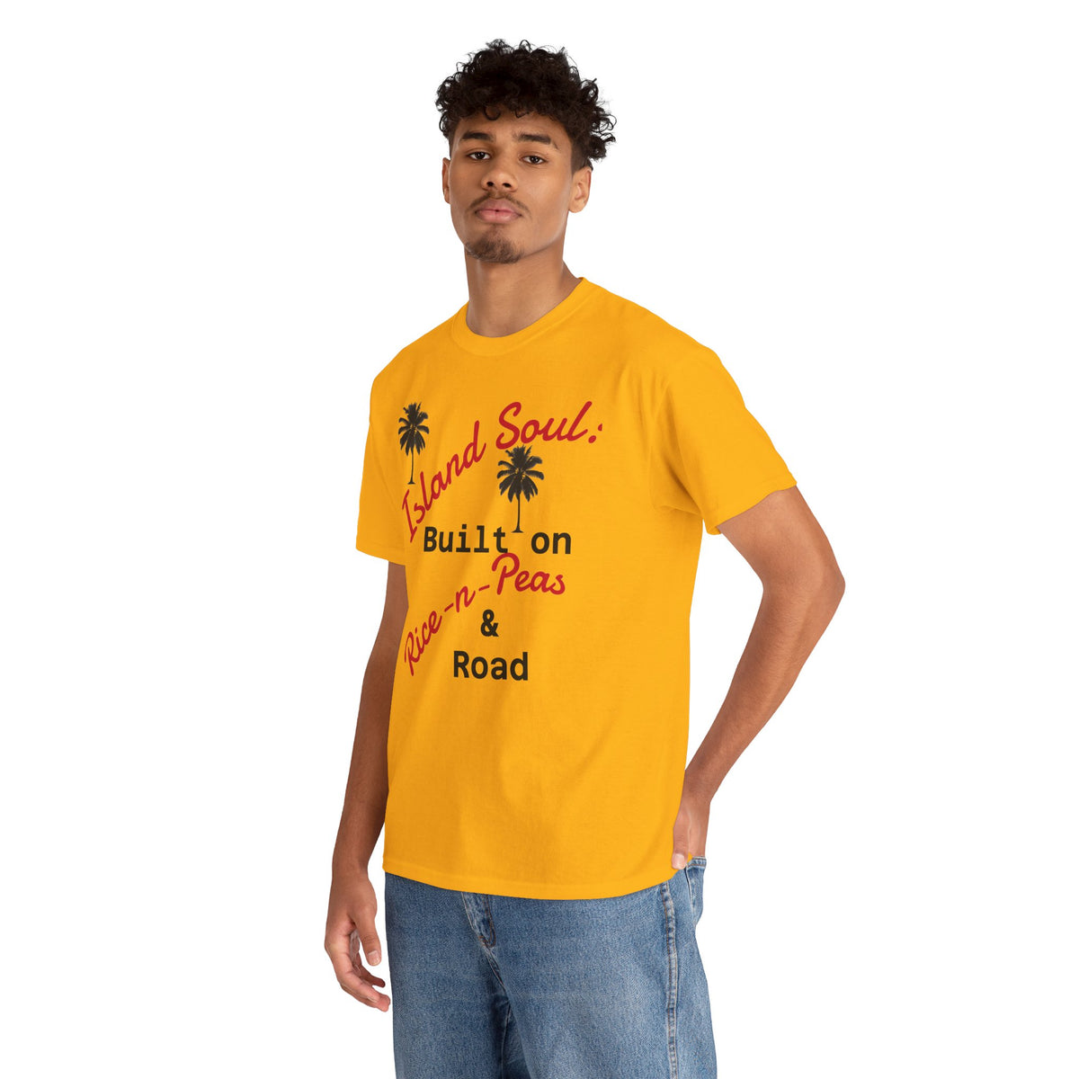 Island Soul Unisex Tee - Built on Rice-n-Peas & Road