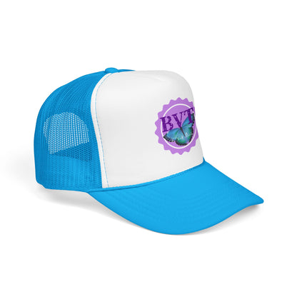Butterfly Vibes Foam Trucker Hat – BVT Logo Mesh Cap