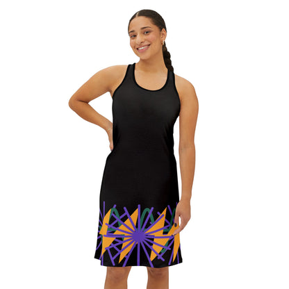Vibrant Abstract Racerback Dress B