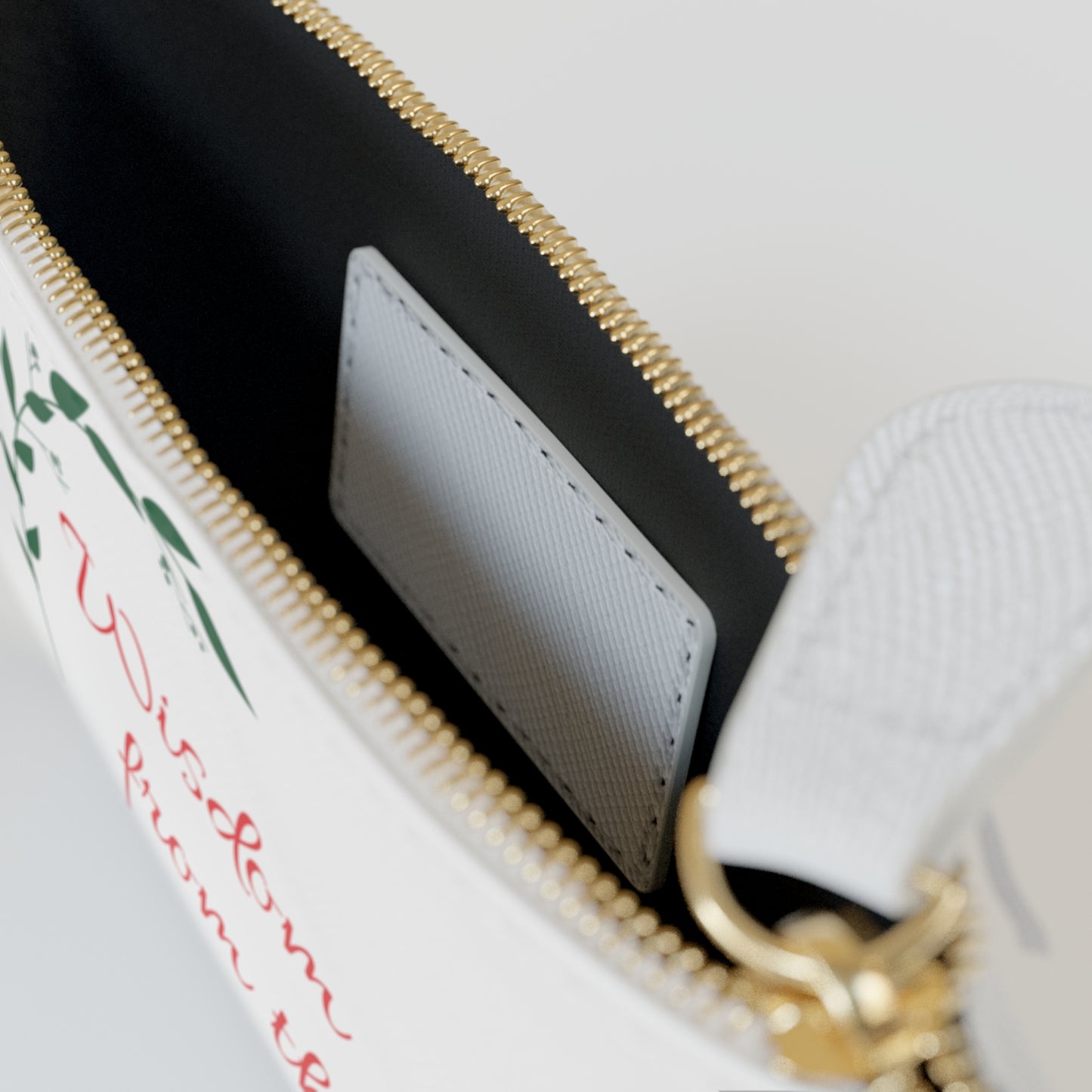 Wisdom FTI White Mini Clutch Bag