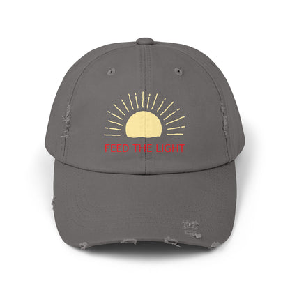 Feed The Light Unisex Distressed Cap