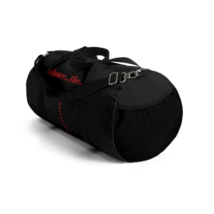 Balance...the...Line Duffel Bag — Black Gym & Travel Tote