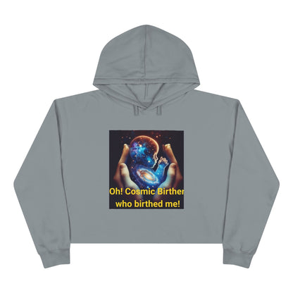 Cosmic Birth Crop Hoodie