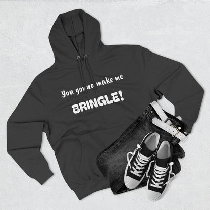Playful Fleece Hoodie with Witty Text - Bringle
