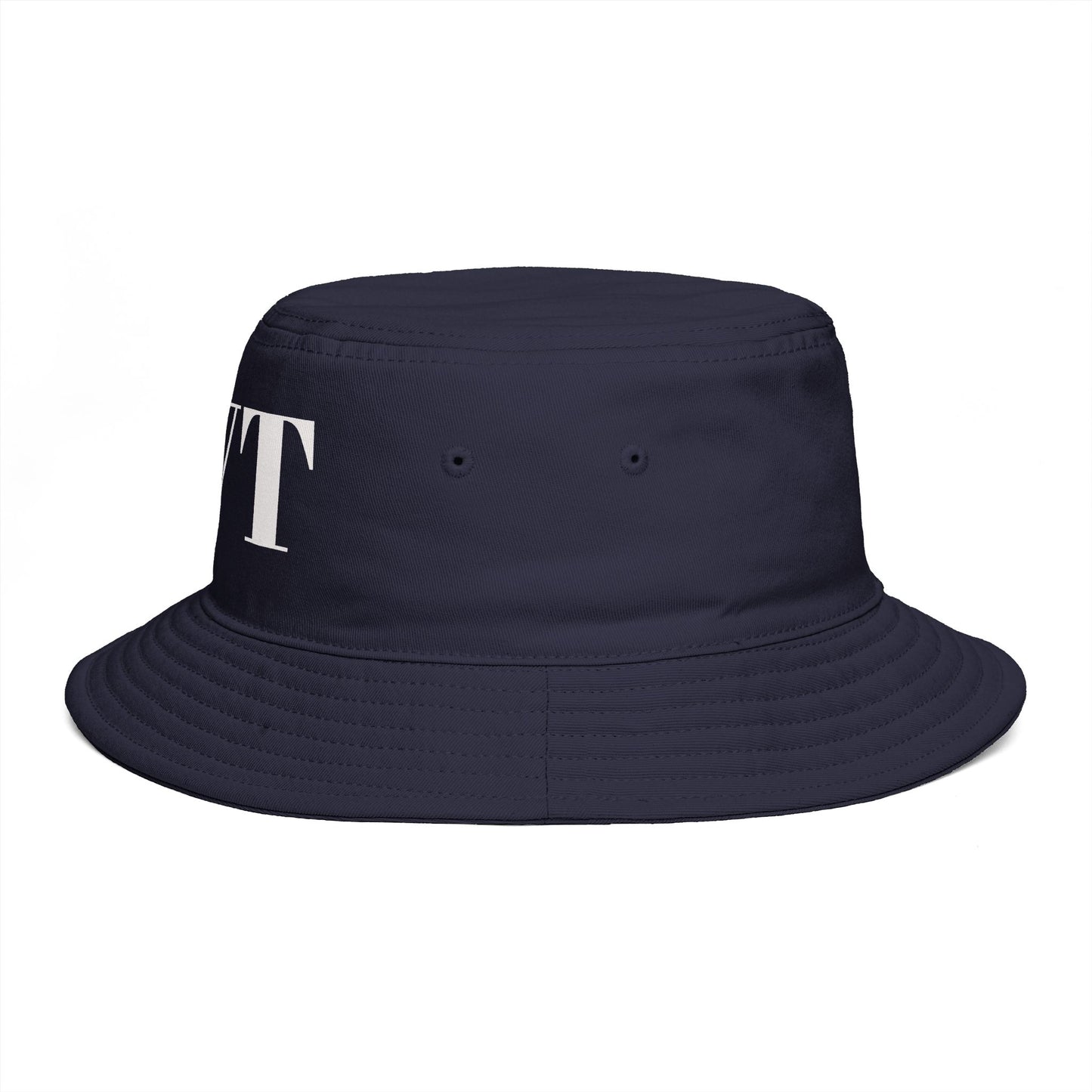 BVT Monogram Bucket Hat — Classic White BVT Logo
