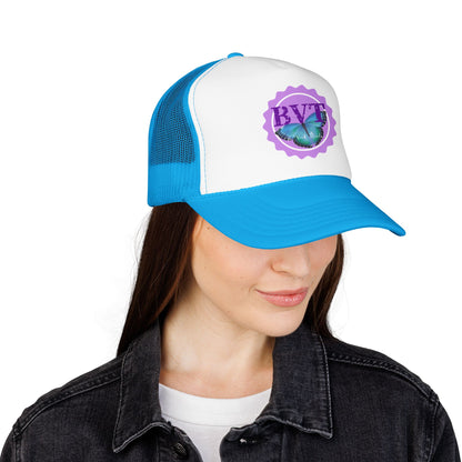 Butterfly Vibes Foam Trucker Hat – BVT Logo Mesh Cap