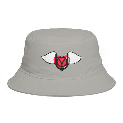 Embrace You Logo Bucket Hat — Cute Retro Winged Heart Sun Hat