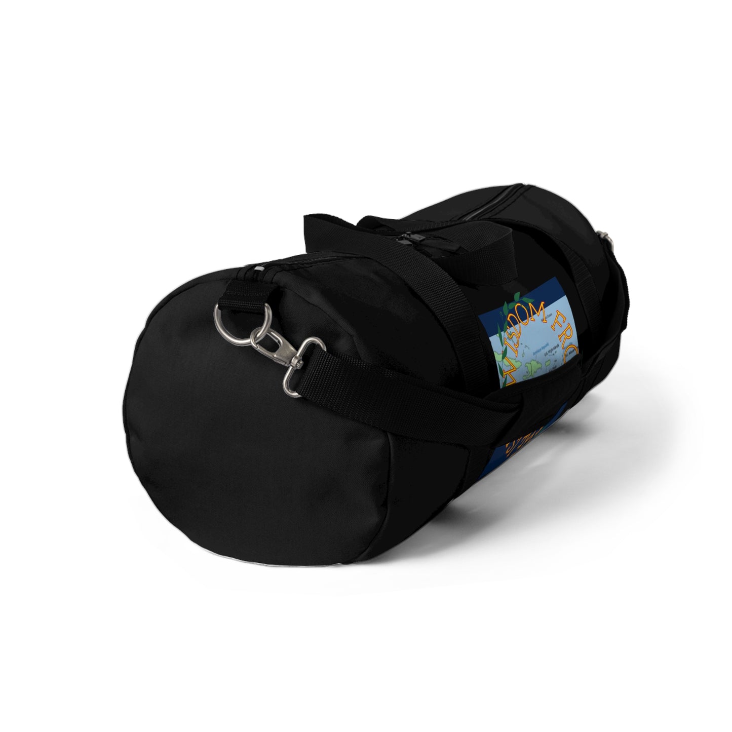 Travel Duffel Bag — 'Wisdom from the Isles Map Black