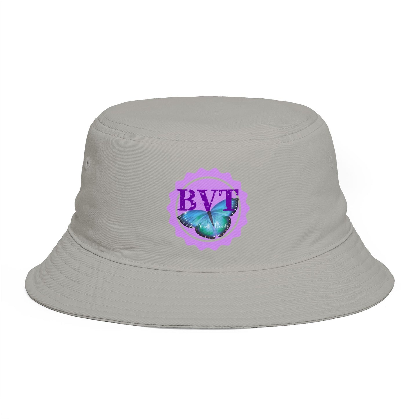 BVT Butterfly Logo Bucket Hat — Casual Sun Hat