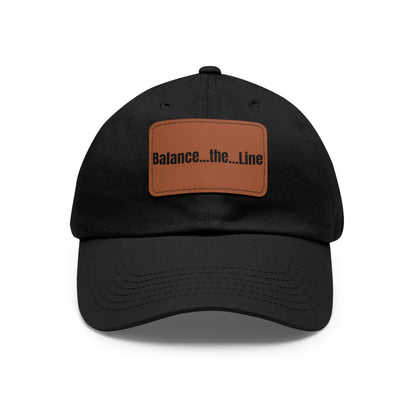 "Balance...the...Line" Statement Cap — Black Dad Hat