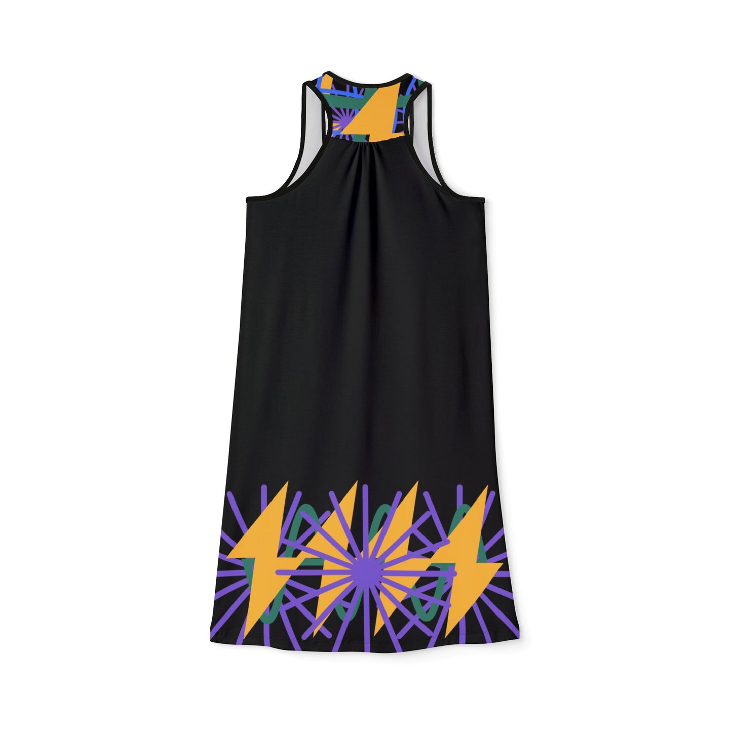 Vibrant Abstract Racerback Dress B